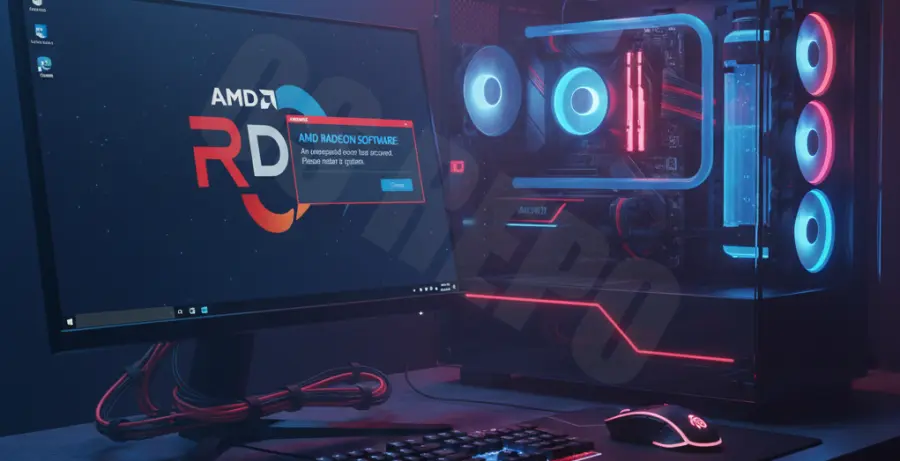 Troubleshooting AMD Radeon Software not opening on Windows 10.