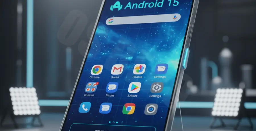 Android 15 smartphone showing thermal management and cooling optimization settings.