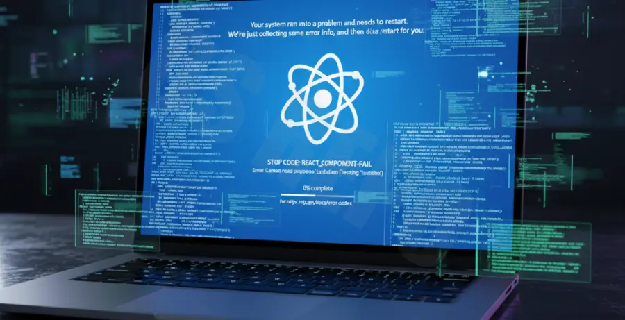 Troubleshooting Blue Screen when compiling React project.