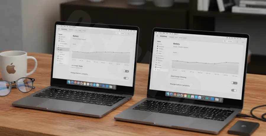 macOS Sequoia Battery Health and Calibration Settings Interface