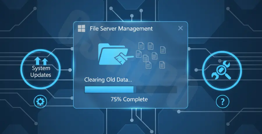 Deleting SoftwareDistribution folder on Windows Server 2022 to fix update errors.