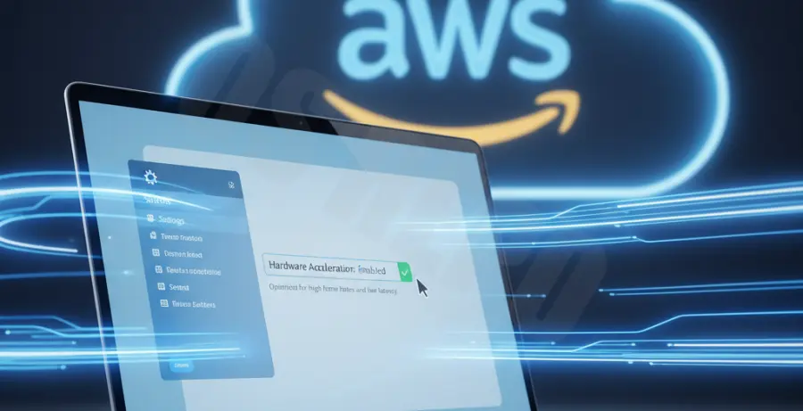 AWS EC2 RDP optimization settings for high frame rate and zero flickering.