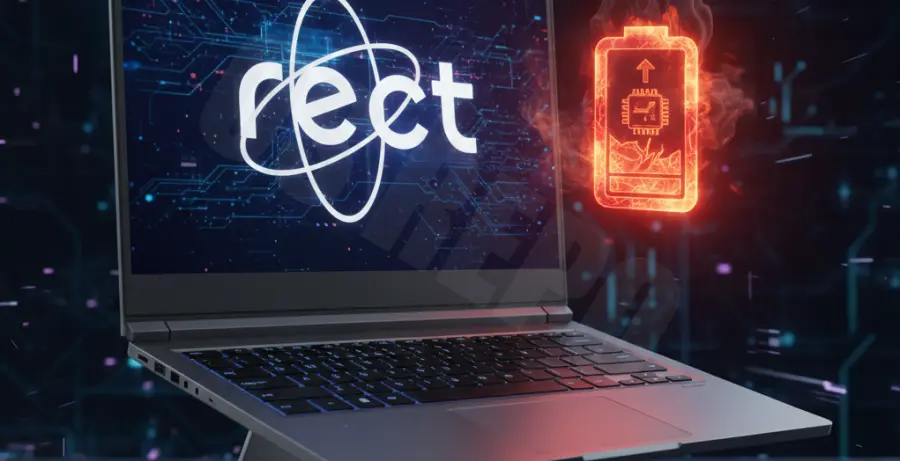 React Battery Drain and High CPU Usage Illustration