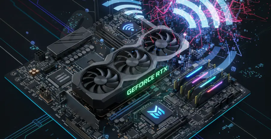 Troubleshooting guide for NVIDIA driver WiFi interference and connection drops.