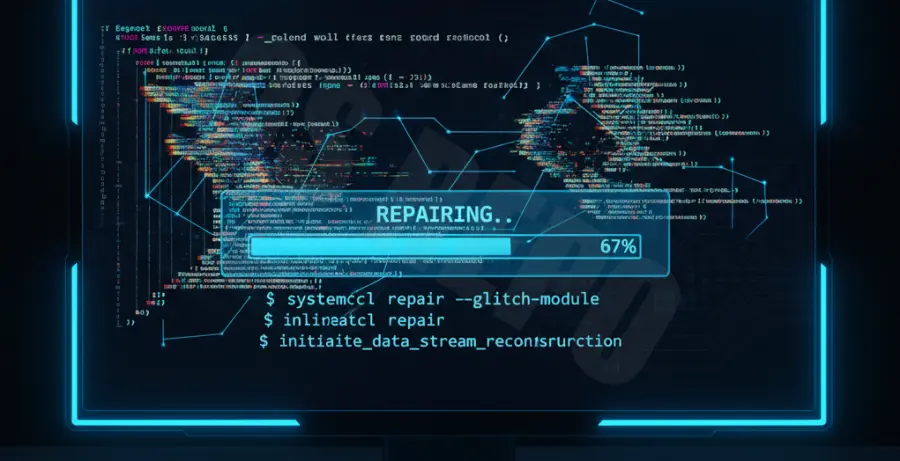 Git Bash terminal window showing a fix for screen flickering issues in full-screen mode.