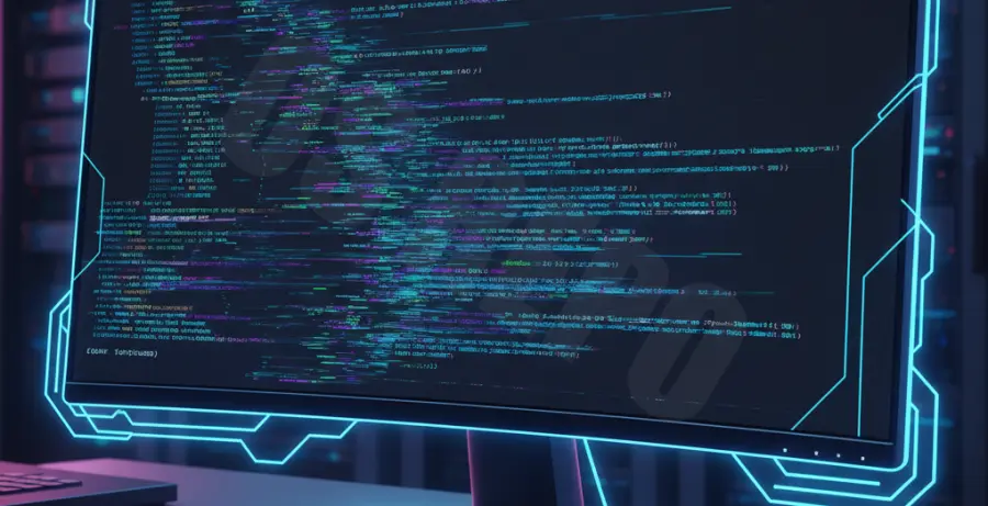 Git Bash terminal with screen flickering and redraw errors on a monitor.
