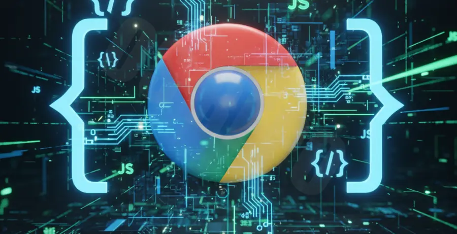 Screenshot showing how to enable JavaScript in Chrome settings.