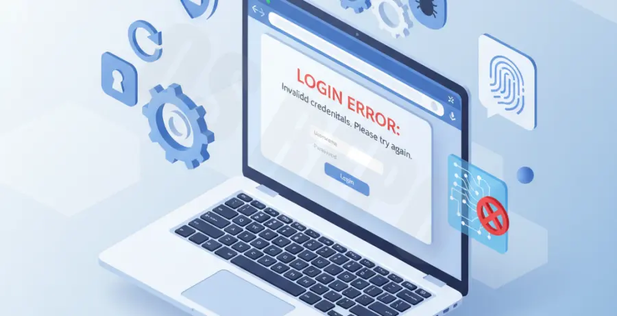 Troubleshooting guide for Chrome Identity Provider Error showing login failure screen.