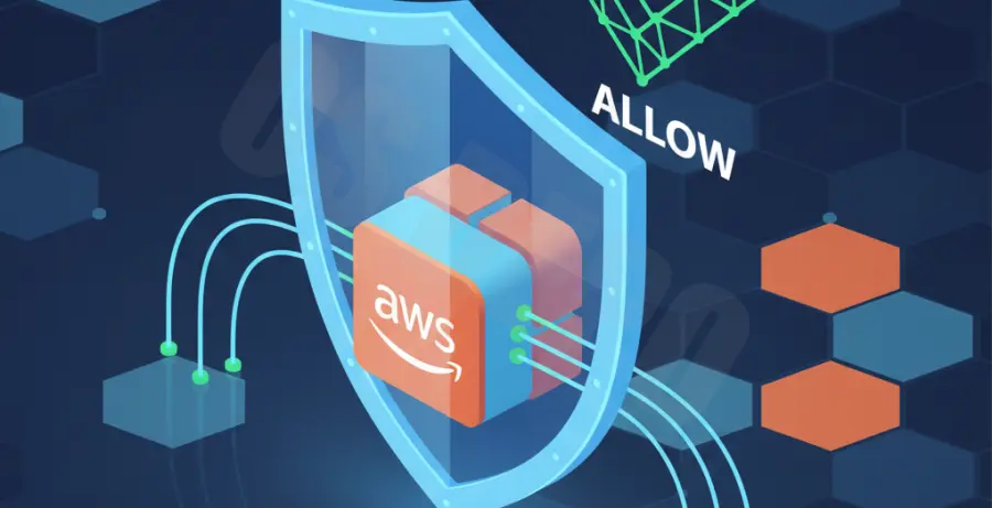 Troubleshooting AWS EC2 security group connection issues diagram.