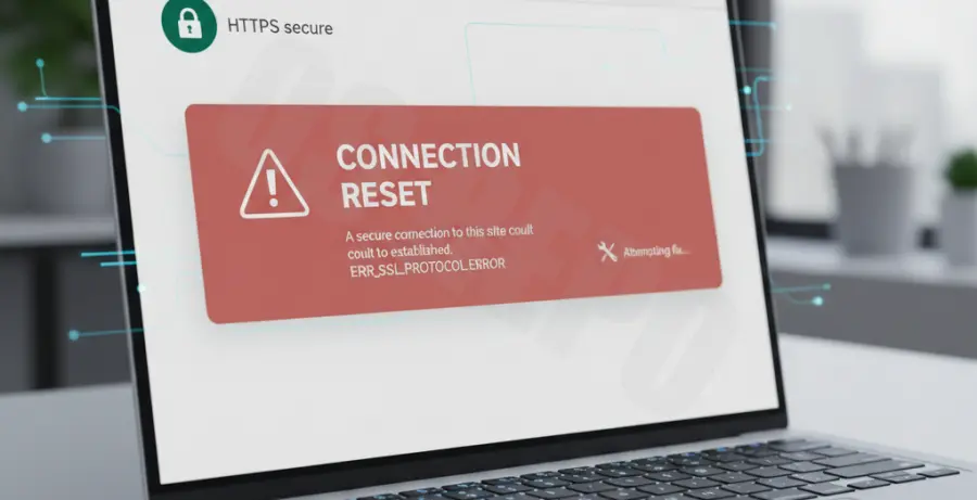 Google Chrome ERR_SSL_PROTOCOL_ERROR fix guide.