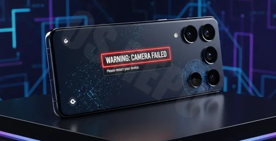 Troubleshooting Galaxy S25 Ultra camera app crashing to desktop.