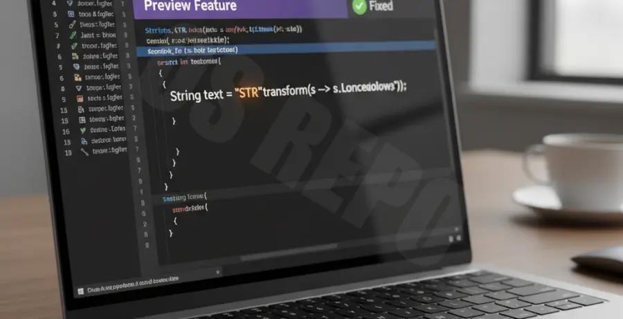 Diagram showing Java 21 string templates error resolution with code flags.
