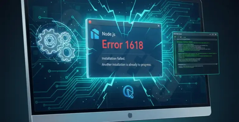How To Fix Nodejs Installation Error 1618 Another Installation In Progress [Solved]