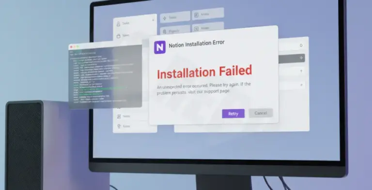 How To Fix Notion Installation Error Check Setup Log [Solved]