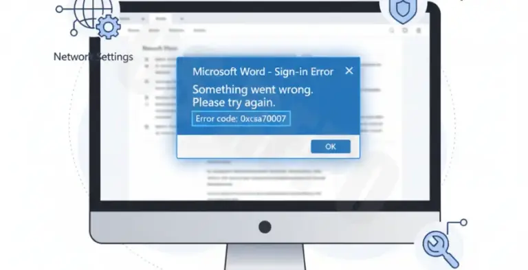 How To Fix Office 365 Error Code 0Xcaa70007 [Solved]