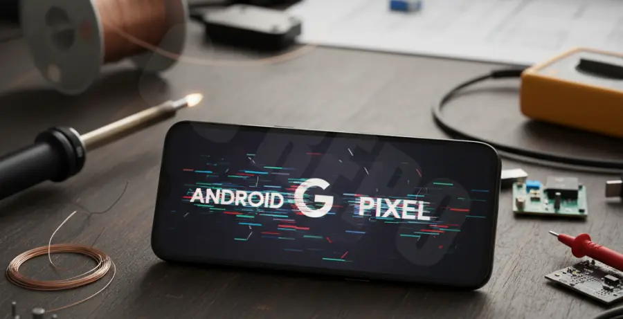 Google Pixel 9 Pro XL showing screen blinking and flickering issues.