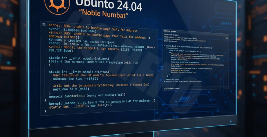 Troubleshooting Ubuntu 24.04 kernel module loading errors and BSOD.