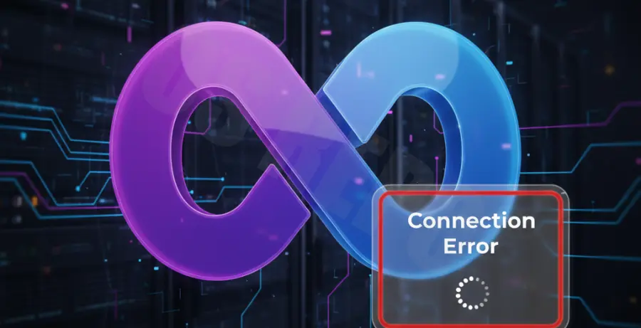 Visual Studio Code extension fetching error troubleshooting interface.