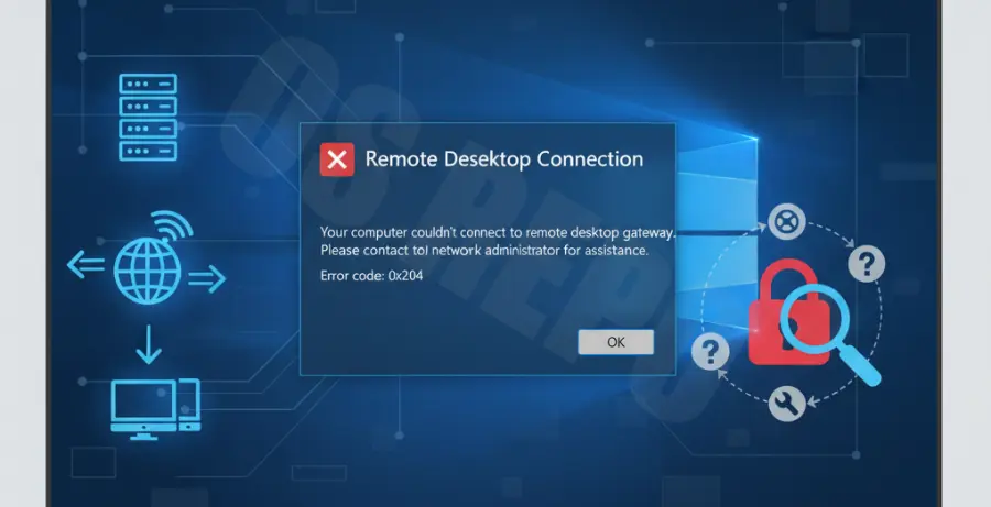 Troubleshooting Windows Server 2022 RDP Error 0x204 Connection Timed Out.