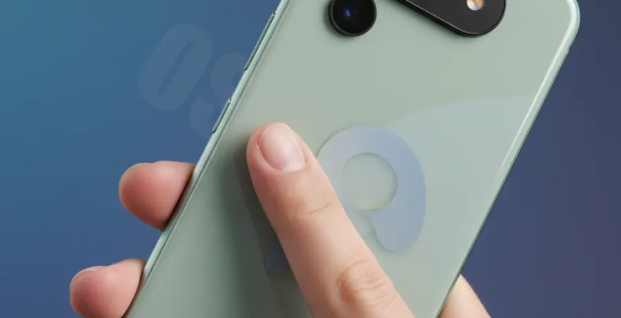 User demonstrating the button combination to force restart a Google Pixel 9.