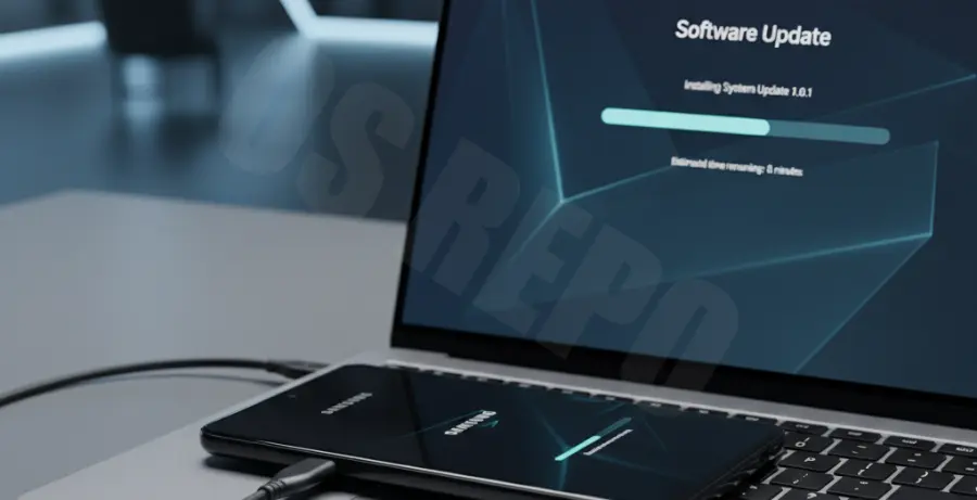 How to force update Galaxy S25 Ultra using a computer and USB cable.