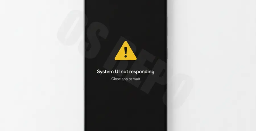Google Pixel 9 smartphone displaying an error message on a white background.