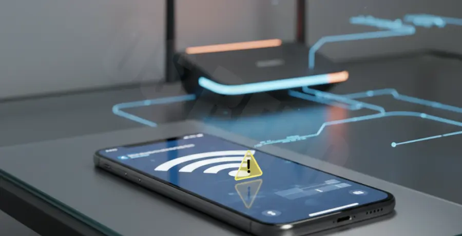 iPhone 16 Pro showing WiFi connection issues after a software update.