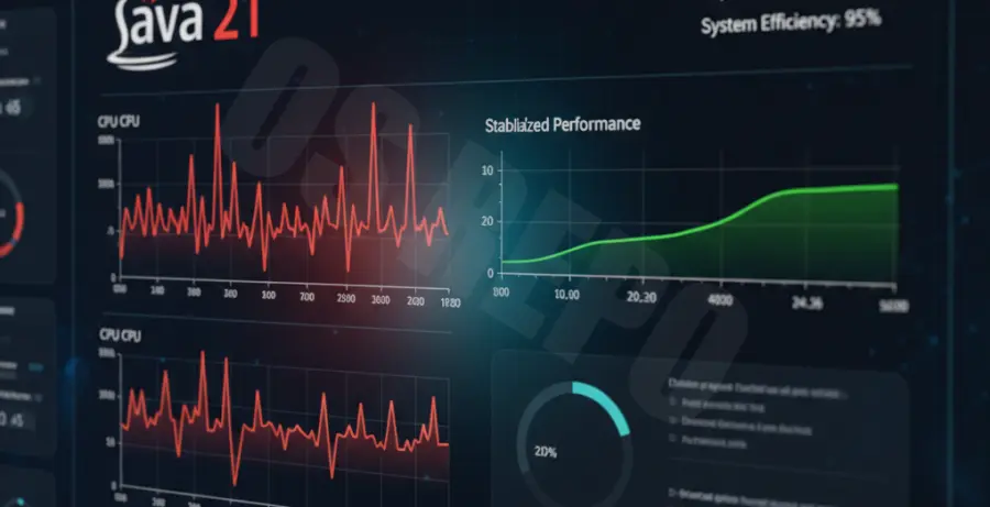 Java 21 intensive CPU usage fix and battery drain diagnosis.