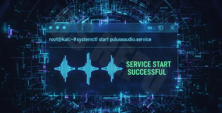 Kali Linux Audio Service Stopped [Solved]