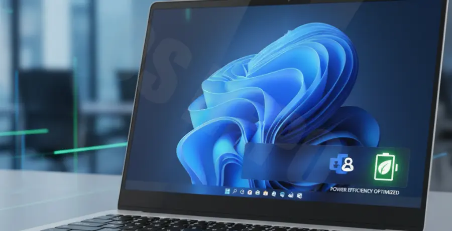 Microsoft Teams battery drain fix on Windows 11 interface.