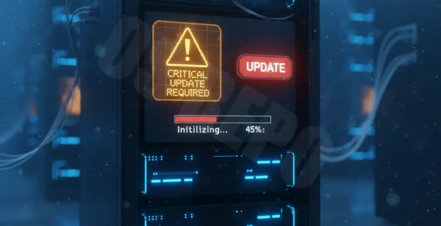 MySQL database update error illustration.