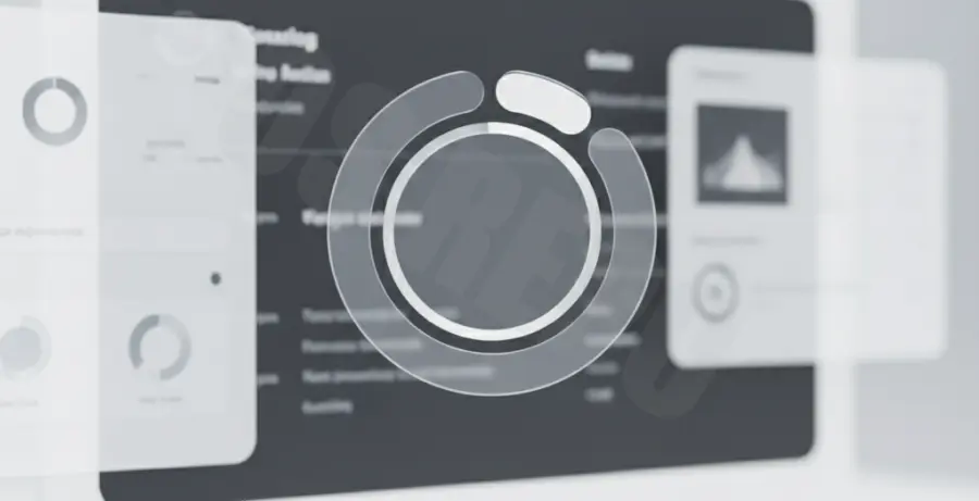Notion application interface stuck on a loading screen with a spinning icon.
