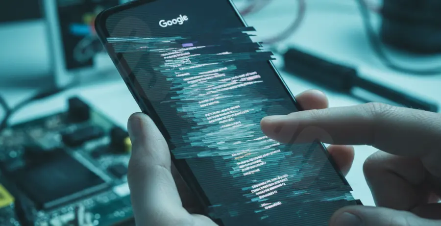 Google Pixel 9 smartphone screen flickering and display glitch troubleshooting.