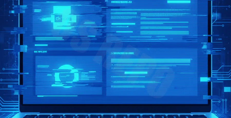 PowerPoint screen flickering during a screen recording session on a laptop.