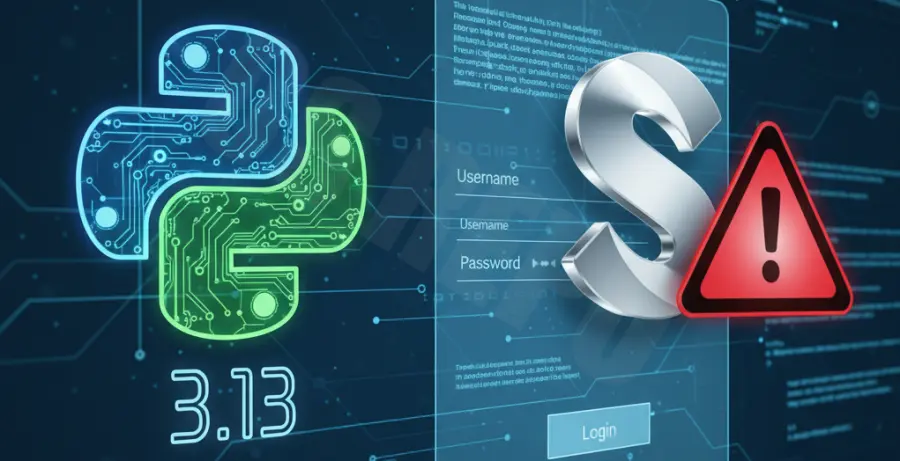 Troubleshooting Python 3.13 Selenium login failure solution diagram.