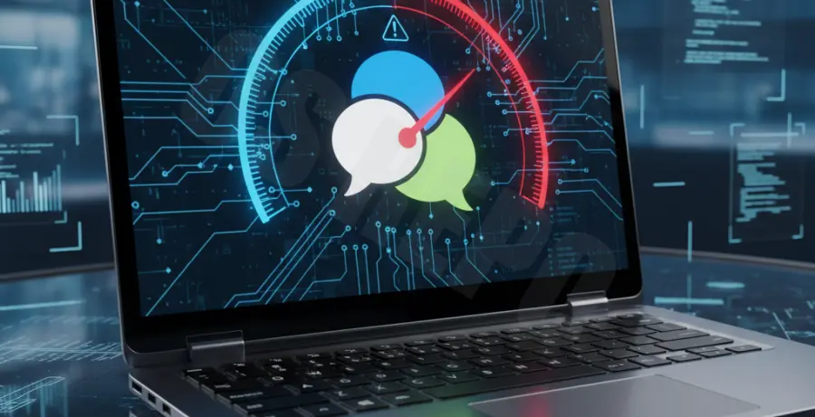 Slack high CPU usage fix guide illustration.