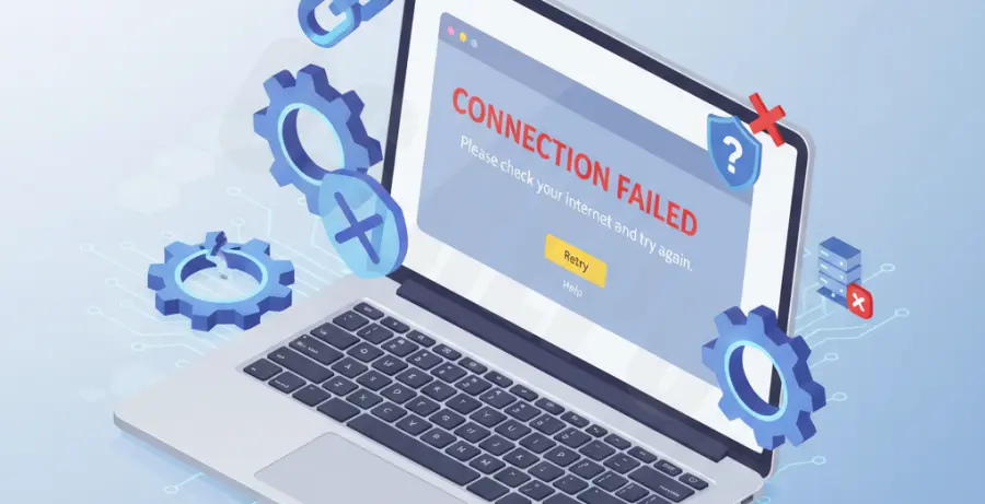 Slack Windows app login error troubleshooting screen.