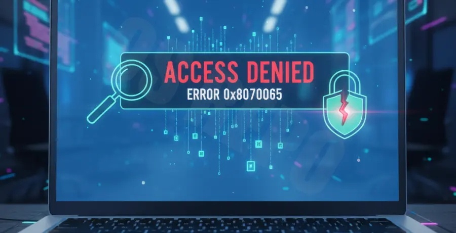 Microsoft Teams update failed error 0x80070005 diagnosis screen.