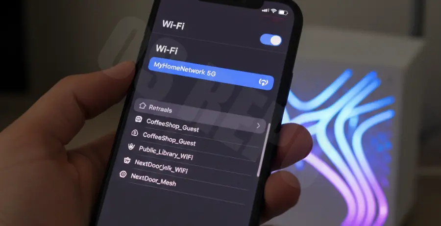 Troubleshooting iPhone 16 Pro WiFi connection issues and settings menu.