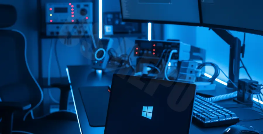 Windows 11 black screen after restart error on a laptop.
