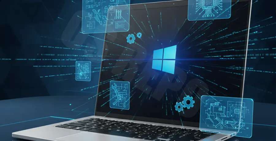 Troubleshooting a Windows 11 black screen no cursor error on a modern laptop.