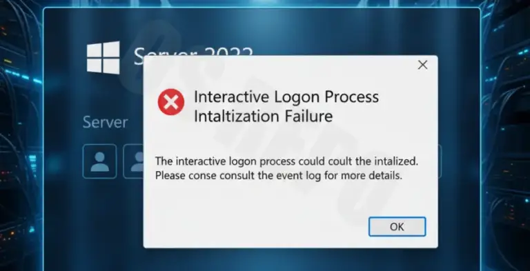 Windows Server 2022 Login Failed Interactive Logon Process Initialization [Solved]